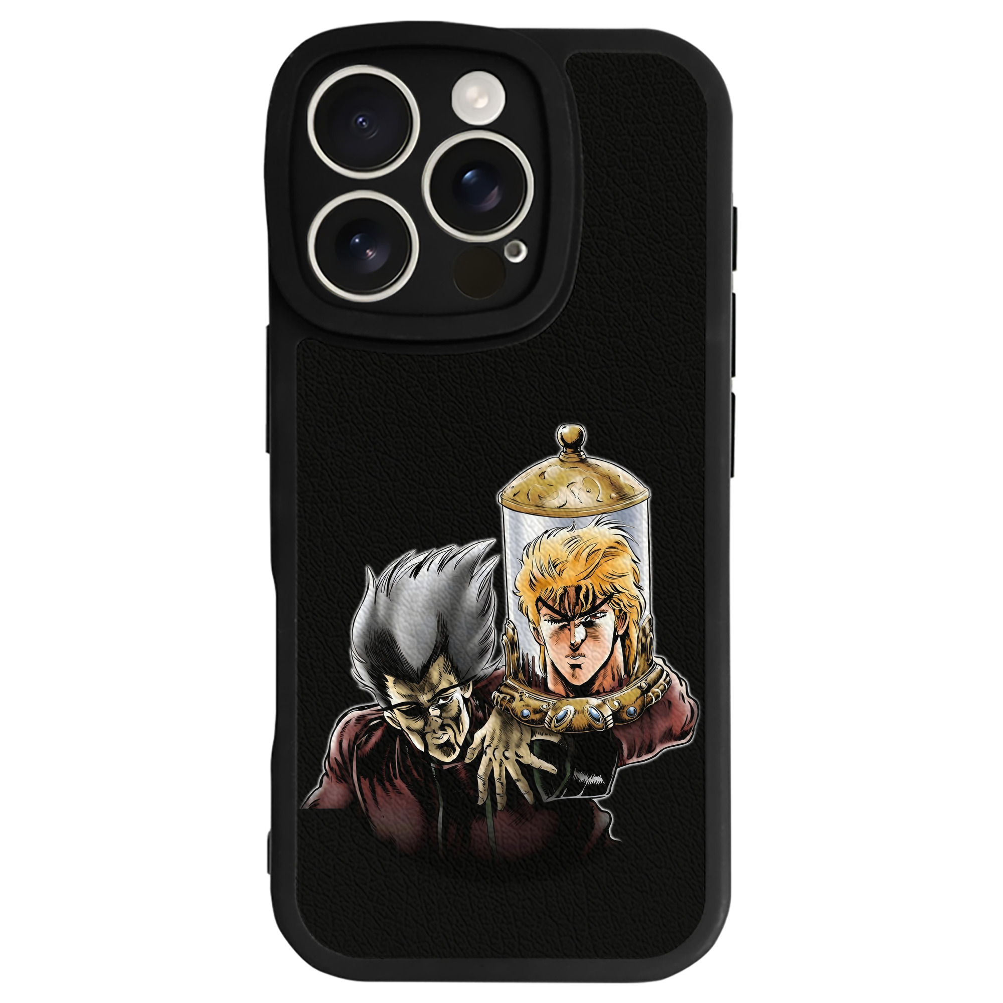 （画像用） ジョジョの奇妙な冒険 ディオ?ブランドー JoJo's Bizarre Adventure Dio Brando 【iPhone 16シリーズ対応】シリコンスマホケース（レザー調） 材質：シリコン